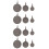 12 Pcs Outdoor Stainless Steel Training Targets 7