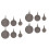 12 Pcs Outdoor Stainless Steel Training Targets 6
