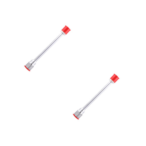 2Pcs Extension Rod For Airless Paint Sprayer Spray Tip Pole (Silver) 2
