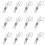 2 Sets 25 Pcs Stainless Steel Clothes Clips Spring Storage Pin Silver 1