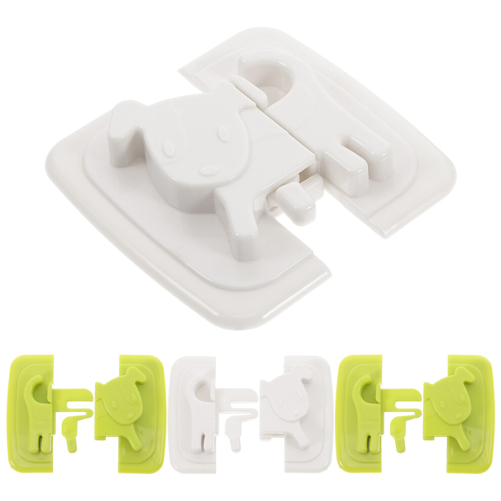 12 Pcs Cartoon Cabinet Door Locks Safety Furniture Childproof Locks Vaguelly