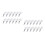 2 Sets 25 Pcs Stainless Steel Clothes Clips Spring Storage Pin Silver 7