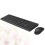 3Pcs Wireless USB Silent Waterproof Keyboard With Mouse Black 3