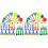 2Sets Assorted Color Kids Painting Supplies Brush and Sponge Kit 2