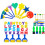 2Sets Assorted Color Kids Painting Supplies Brush and Sponge Kit 11