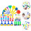 2Sets Assorted Color Kids Painting Supplies Brush and Sponge Kit 9