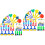 2Sets Assorted Color Kids Painting Supplies Brush and Sponge Kit 4