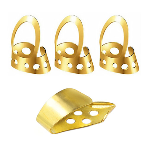 4Pcs Adjustable Thumb Pick Ring For Index And Middle Finger
