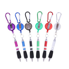10Pcs Retractable Golf Badge Pens with Clip and Random Colors