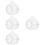 4Pcs Hamster Bathtub Transparent Bath Container For Small Animals 9