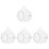 4Pcs Hamster Bathtub Transparent Bath Container For Small Animals 4