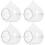 4Pcs Hamster Bathtub Transparent Bath Container For Small Animals 7
