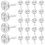 200 Pcs Fastener Two-Legged Nail For Scrapbook Paper 1