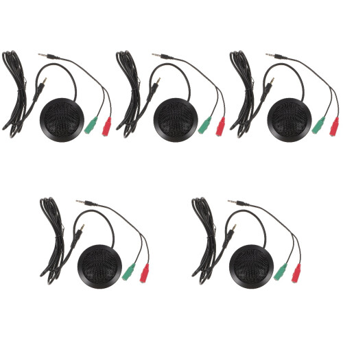 5Pcs Conference Microphone 3.5Mm Omnidirectional For Laptop Recording 2