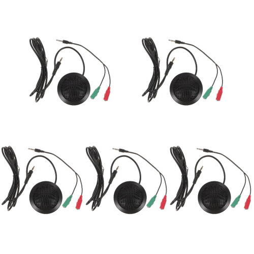 5Pcs Conference Microphone 3.5Mm Omnidirectional For Laptop Recording 1