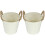 2Pièces Pot Fer Beige Rétro Élégant Durable Pour Décor 4
