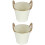 2Pièces Pot Fer Beige Rétro Élégant Durable Pour Décor 7