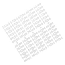 600 Pcs Transparent Nail Practice Board Bow Pattern Display Plate