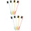 8 Pcs Eyebrow And Eyelash Brushes With Comb Tips 7