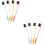 8 Pcs Eyebrow And Eyelash Brushes With Comb Tips 6