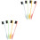 8 Pcs Eyebrow And Eyelash Brushes With Comb Tips 3