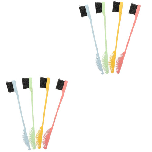 8 Pcs Eyebrow And Eyelash Brushes With Comb Tips 2