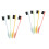 8 Pcs Eyebrow And Eyelash Brushes With Comb Tips 4