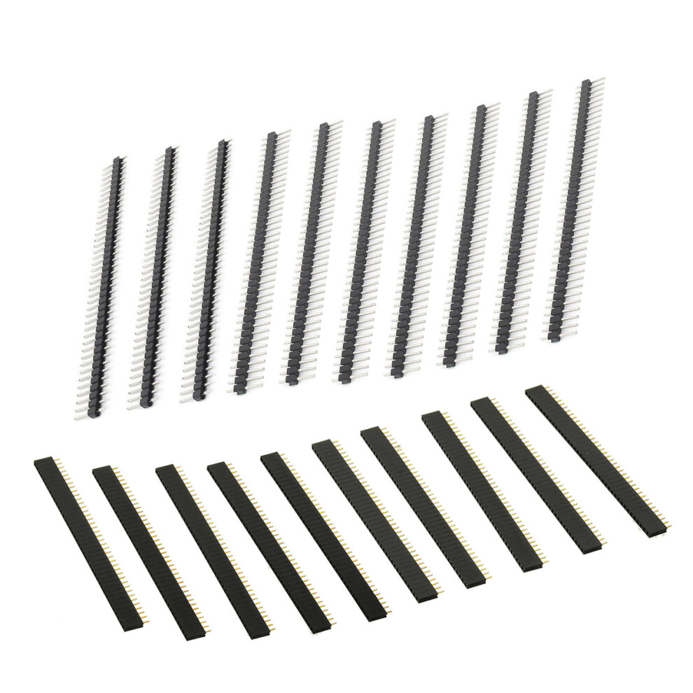 60 Pcs 2.54Mm Breakaway Pcb Board 40Pin Male Female Header Connector 033590337423