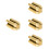 4 Pcs Professional Eyebrow Pencil Sharpener Four Sides Golden 6