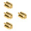 4 Pcs Professional Eyebrow Pencil Sharpener Four Sides Golden 7
