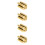 4 Pcs Professional Eyebrow Pencil Sharpener Four Sides Golden 8