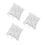 3Pcs White Ring Pillow Square Holder For Wedding 8