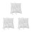 3Pcs White Ring Pillow Square Holder For Wedding 6