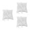 3Pcs White Ring Pillow Square Holder For Wedding 2