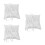 3Pcs White Ring Pillow Square Holder For Wedding 4