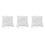 3Pcs White Ring Pillow Square Holder For Wedding 5