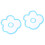 2 Pcs Acrylic Coaster Flower Style Heat Insulation Placemat 4