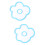 2 Pcs Acrylic Coaster Flower Style Heat Insulation Placemat 7