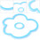 2 Pcs Acrylic Coaster Flower Style Heat Insulation Placemat 10