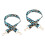 2Stk Robuster Blauer Schultergurt Riemen Ersatzband 4