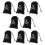 3Pcs Halloween Pirate Drawstring Bags Polyester 15.5X11.5Cm Black 1