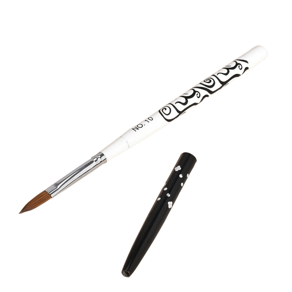 Vaguelly 3Pcs No.10 Detachable Nail Acrylic Art Brush Pen