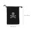 3Pcs Halloween Pirate Drawstring Bags Polyester 15.5X11.5Cm Black 11