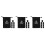 3Pcs Halloween Pirate Drawstring Bags Polyester 15.5X11.5Cm Black 7