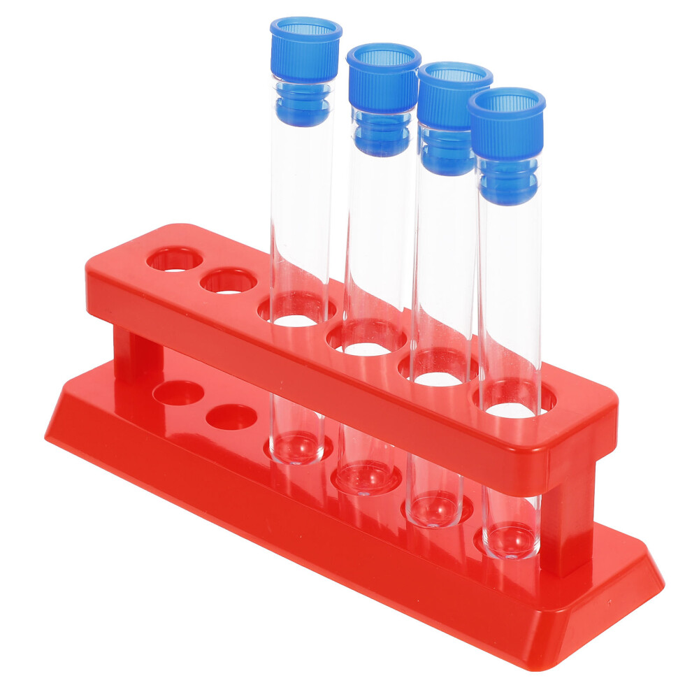 2 Sets Plastic Test Tube Holder Laboratory Rack With Stopper 033590349532