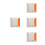 4Pcs Aluminum Reflective Road Stud Light Double Sided Pavement Marker 9
