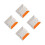 4Pcs Aluminum Reflective Road Stud Light Double Sided Pavement Marker 5