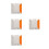 4Pcs Aluminum Reflective Road Stud Light Double Sided Pavement Marker 4