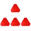 4Pcs Reflective Triangle Slow Moving Vehicle Sign For Safety 4