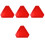 4Pcs Reflective Triangle Slow Moving Vehicle Sign For Safety 5